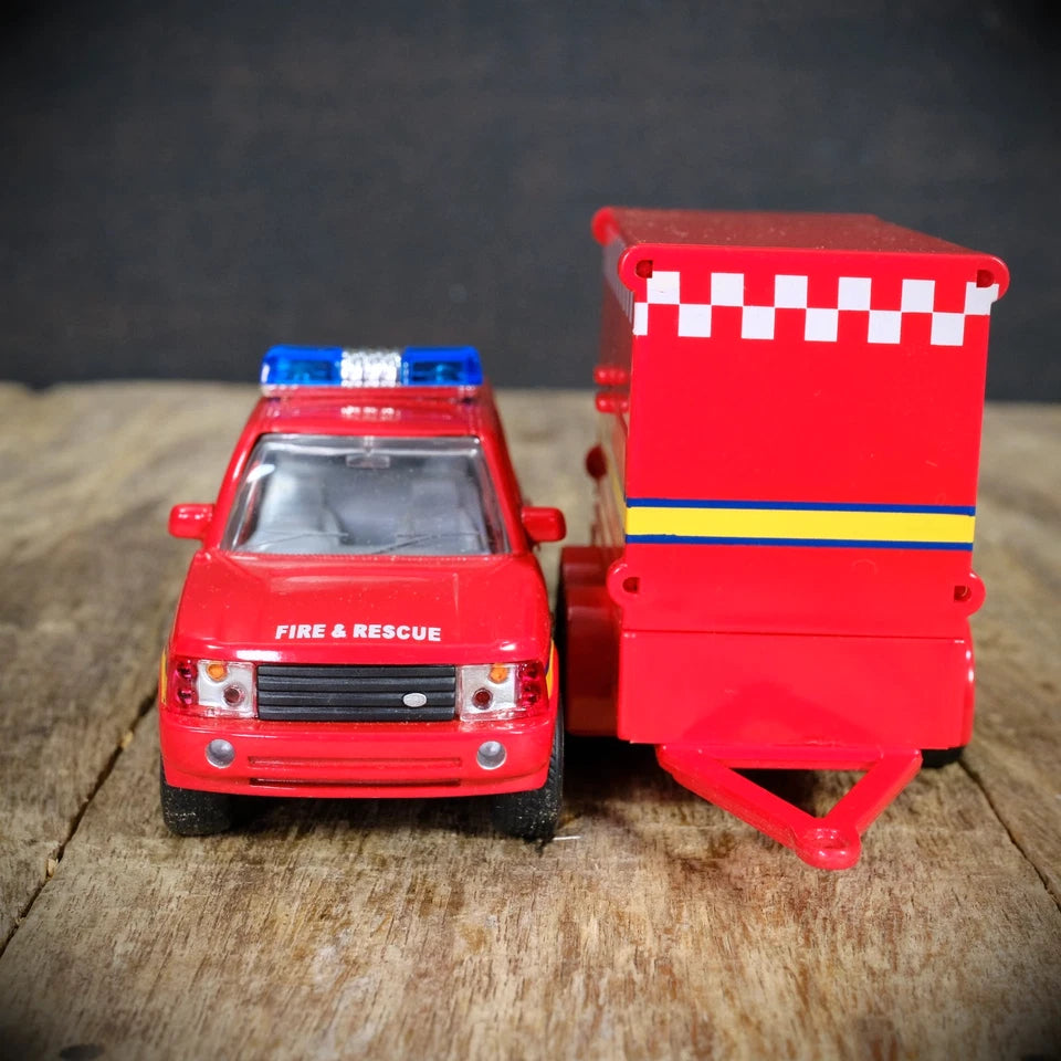 Unbranded Range Rover L322 Fire & Rescue Vehicle and Trailer, Unboxed
