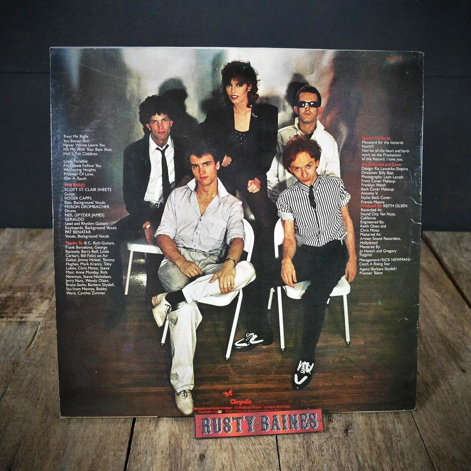 Record LP Album, Pat Benatar, Crimes of Passion