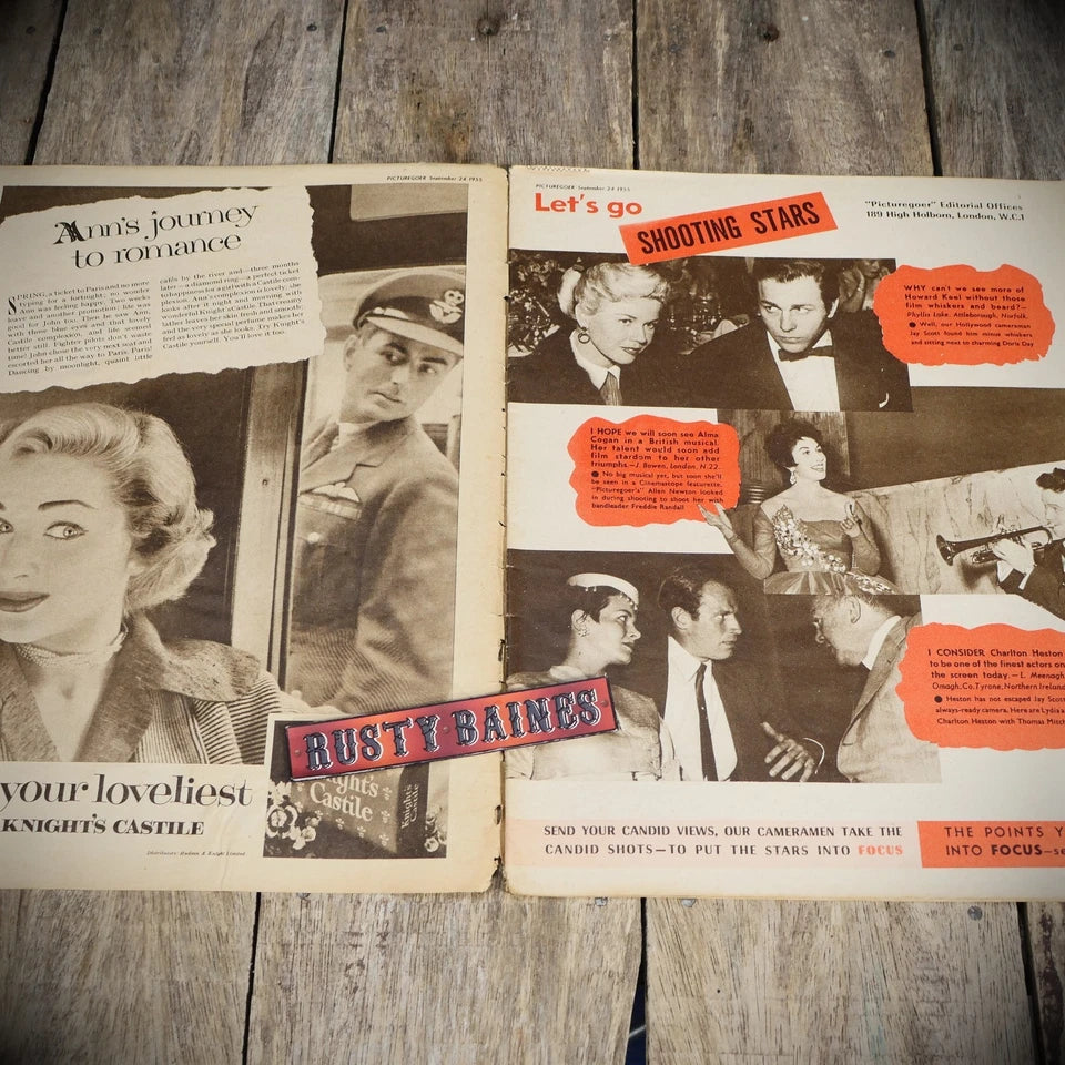 Vintage Picturegoer Magazine Sept 24 1955, Film/Cinema, Mara Corday Cover