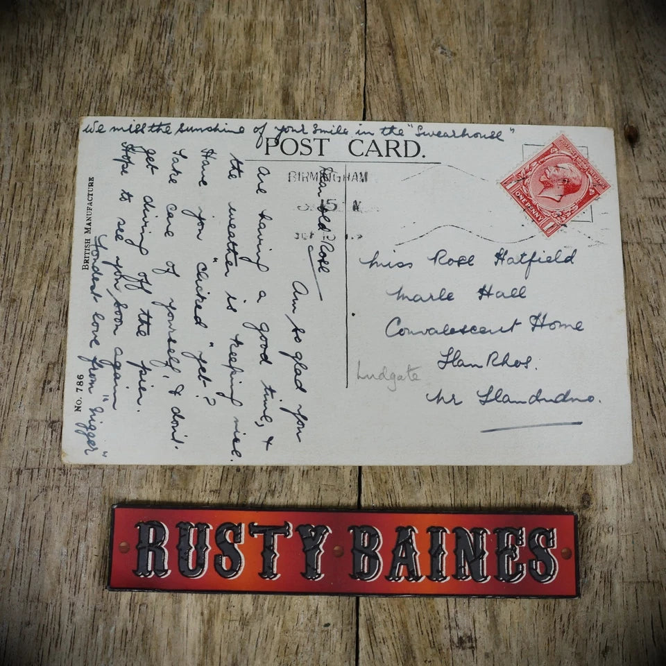 Postcard, Comic, Keep the Home Fires Burning, WW1 Era, Coal Fire