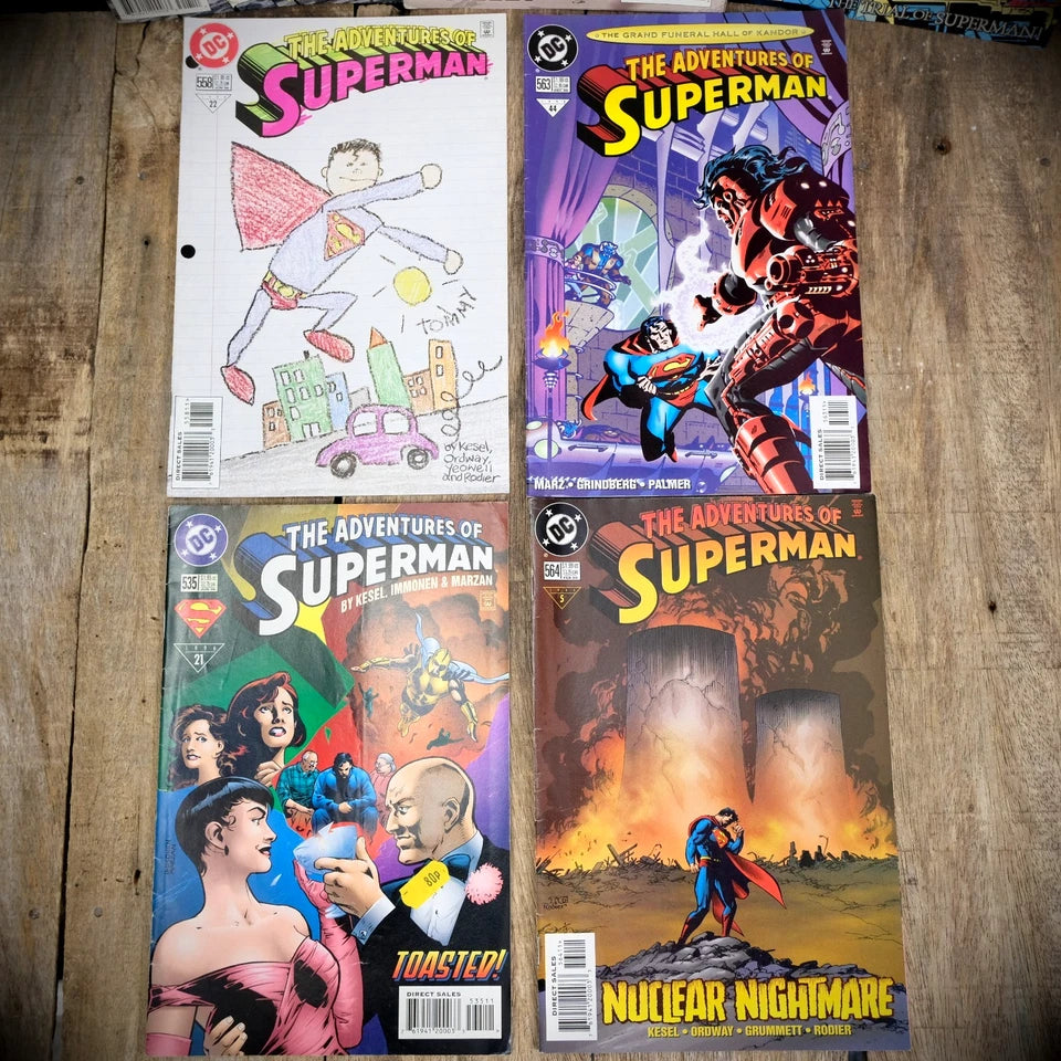 Comic Bundle, DC The Adventures of Superman #517-519-530-535-558-563-564
