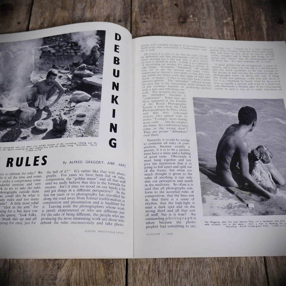 Vintage Good Photography Magazine August 1960