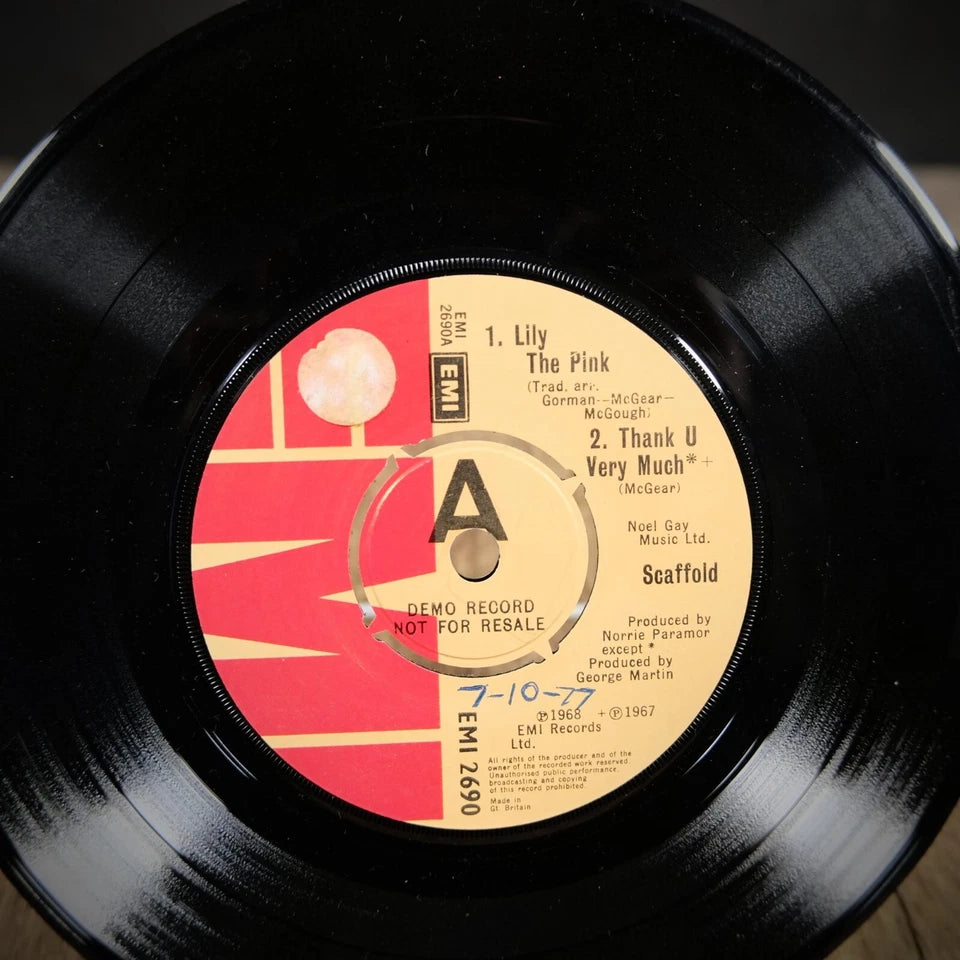 Record 7" EP, The Scaffold, Lily the Pink, Gin Gan Goolie Etc.