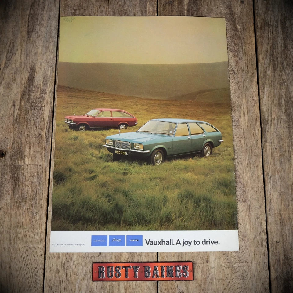 Car Brochure, Vauxhall Viva & Victor Estates, 1972