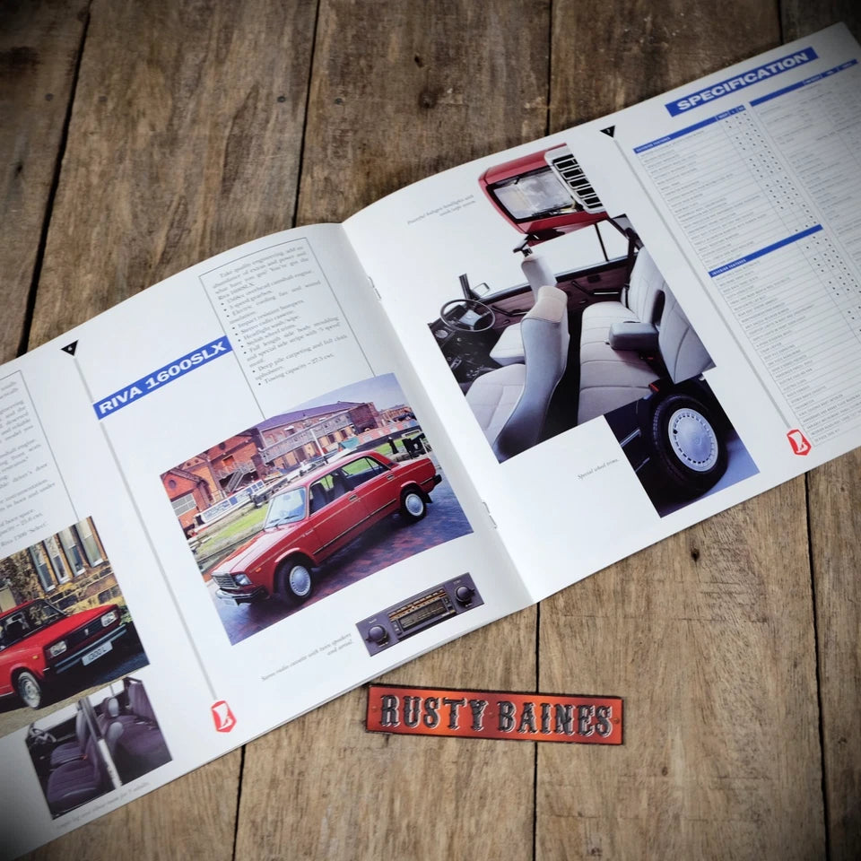 Car Brochure, Lada Range 1990 Samara Riva Niva