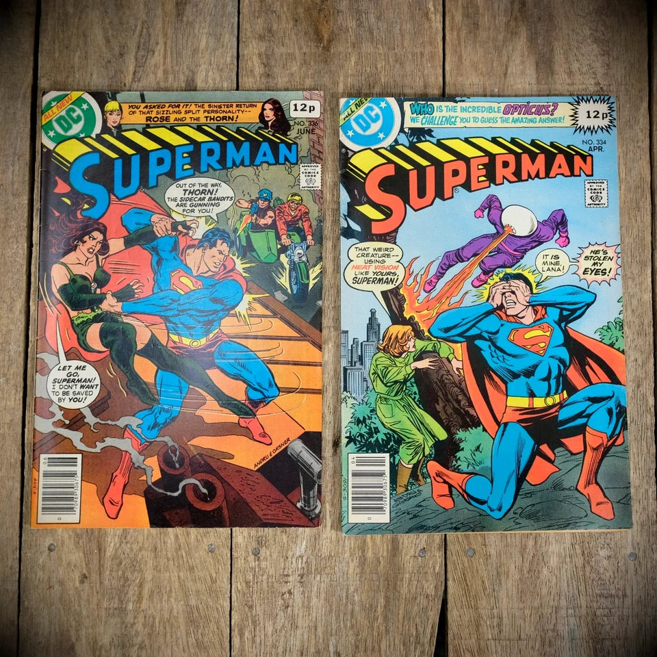 Comic Bundle, DC Superman #334-336-337-338