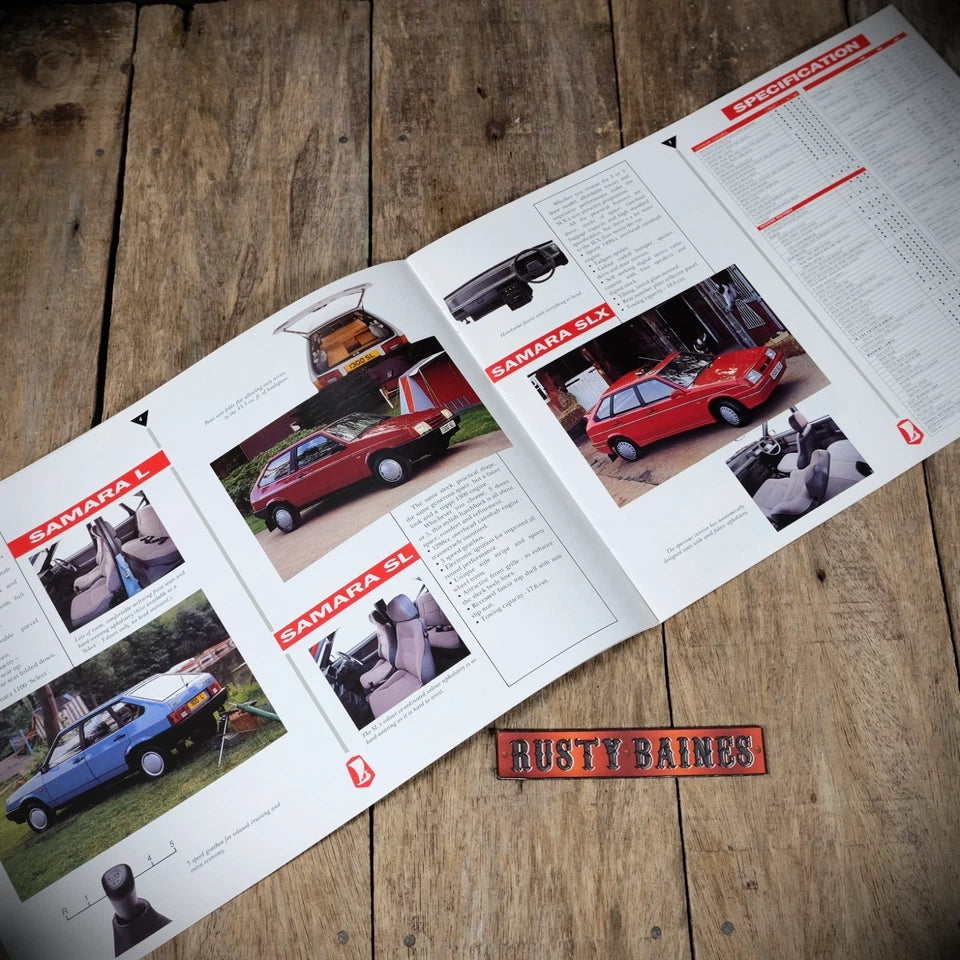 Car Brochure, Lada Range 1990 Samara Riva Niva