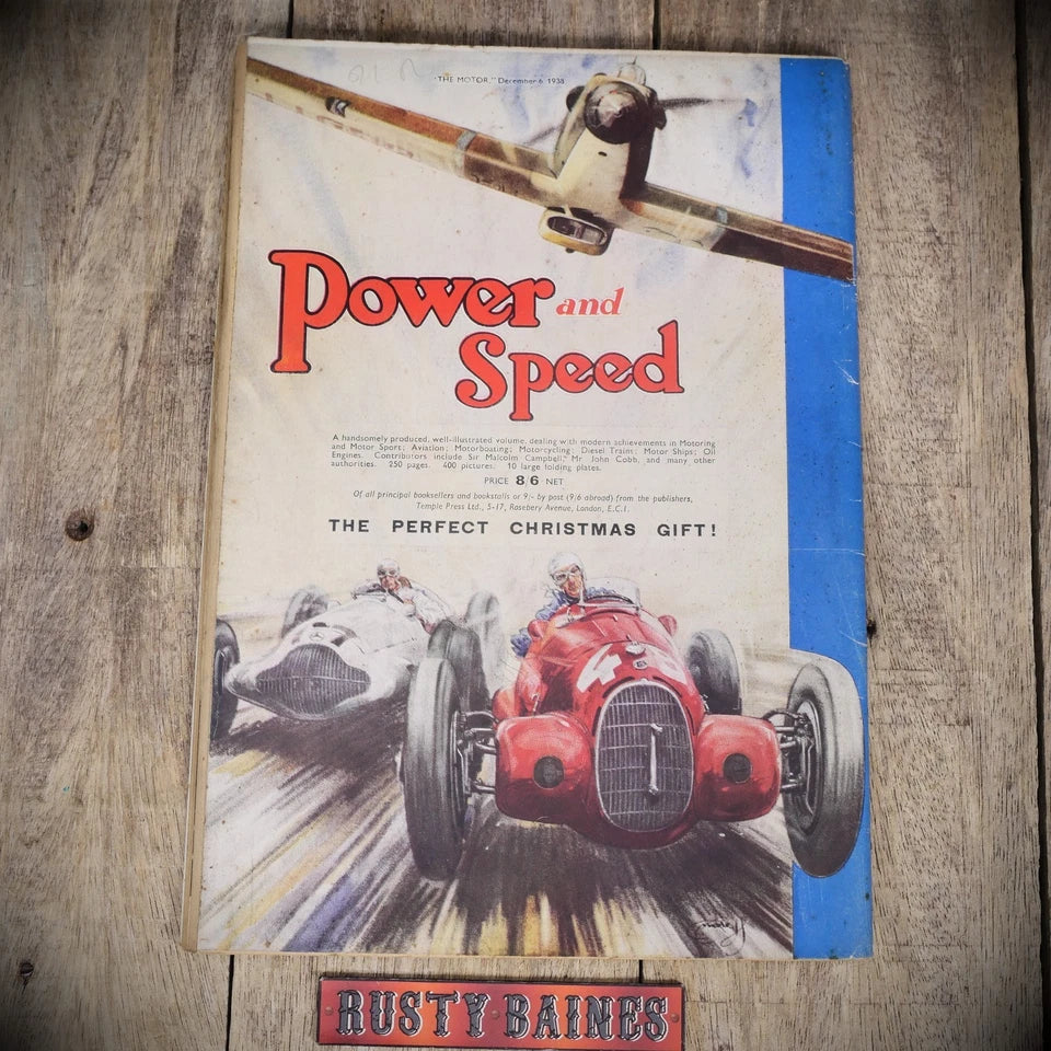 Vintage Motor Magazine December 6th 1938, Pre-WW2, Morris Ten