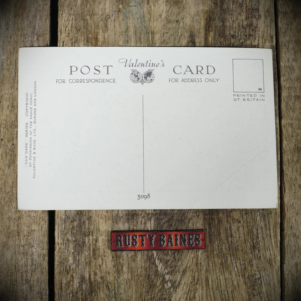Postcard, Dan Dare, Just Arrived, Space Rocket, Valentine