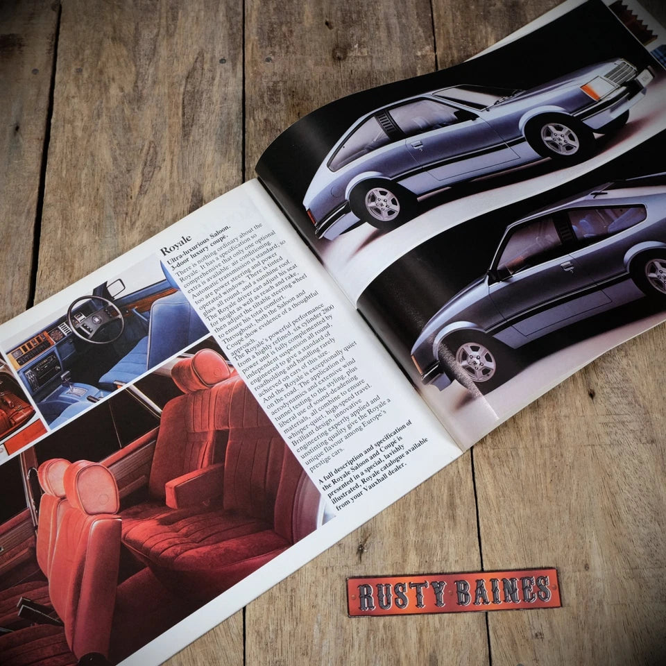 Car Brochure, Vauxhall Range 1979, Royale, Chevette, Carlton, Cavalier
