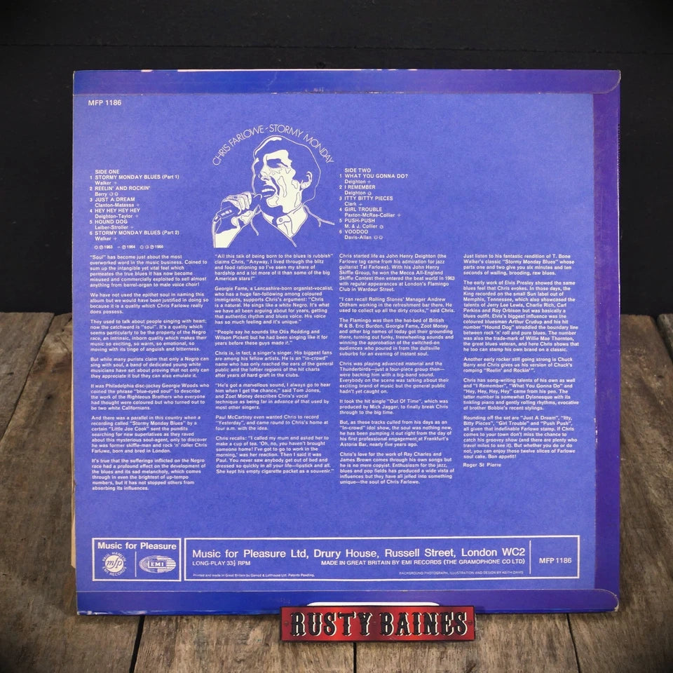 Record LP, Chris Farlowe and the Thunderbirds, Stormy Monday