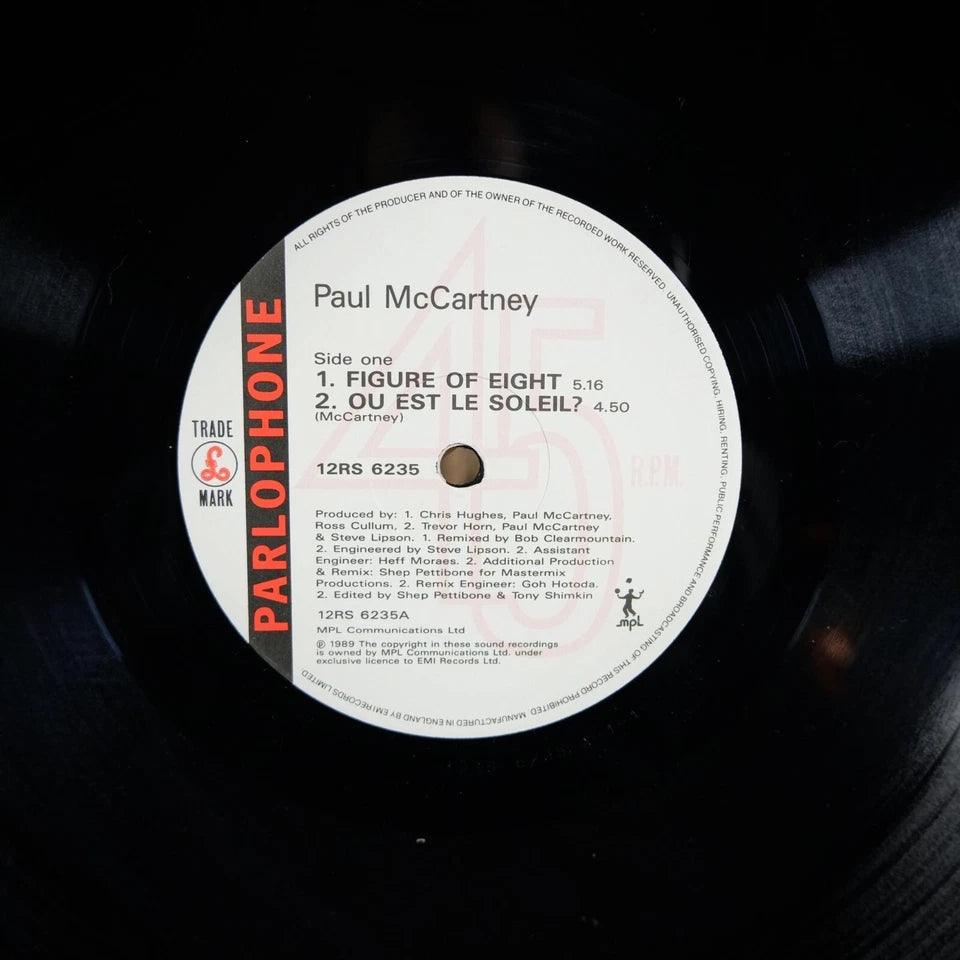 Record 12" Single, Paul McCartney – Figure Of Eight, Limited Edition