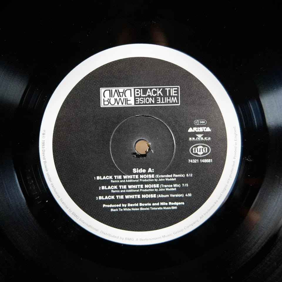Record 12" Single, David Bowie, Black Tie, White Noise