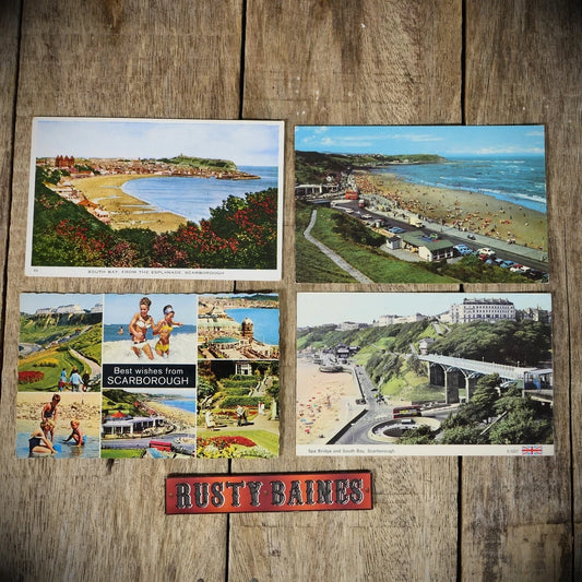 Postcards x4 Scarborough Bamforth/ETW Dennis Later Retro Views