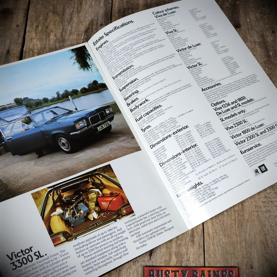 Car Brochure, Vauxhall Viva & Victor Estates, 1972