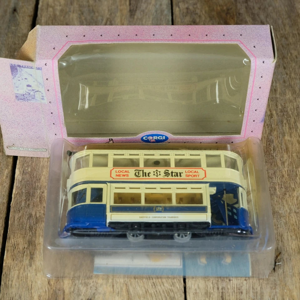 Corgi British Tram Company Sheffield Star, Blue