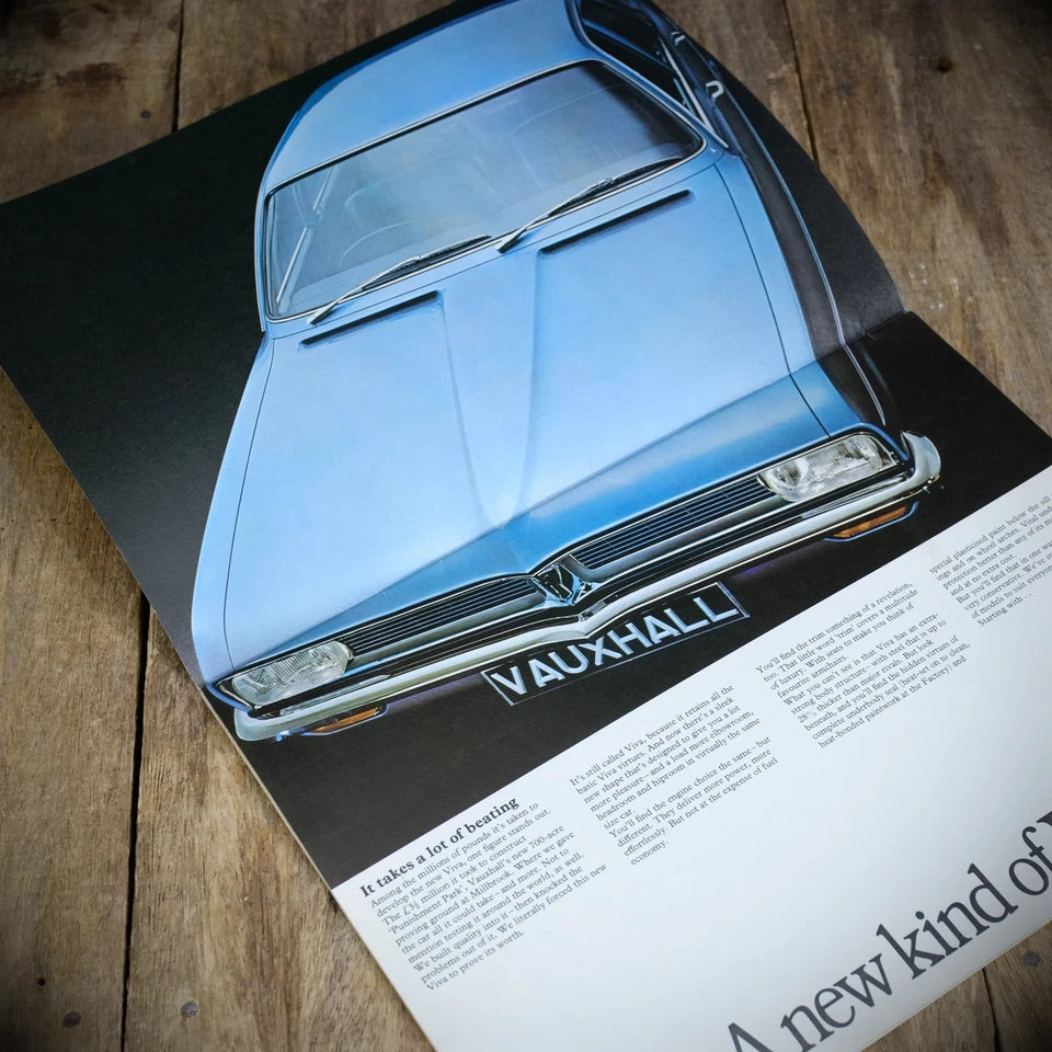 Vintage Car Brochure, Vauxhall Viva HC 1970, Saloon/Estate Models