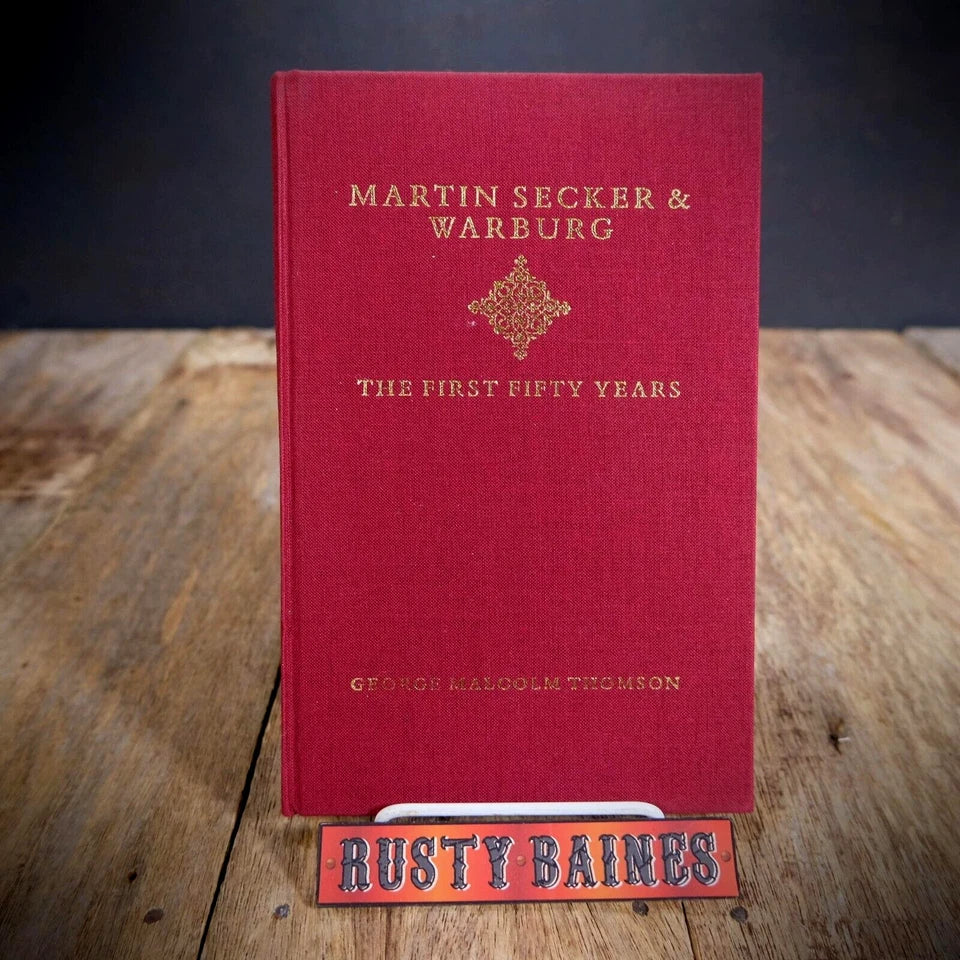 Martin Secker & Warburg, George M Thomson, Book Publishing, 1986 Hardcover