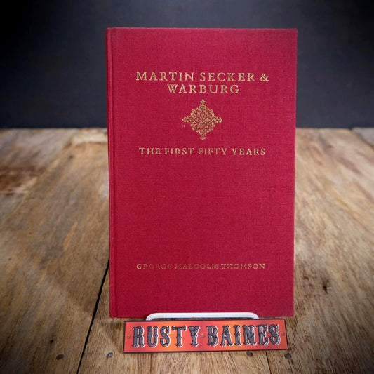 Martin Secker & Warburg, George M Thomson, Book Publishing, 1986 Hardcover