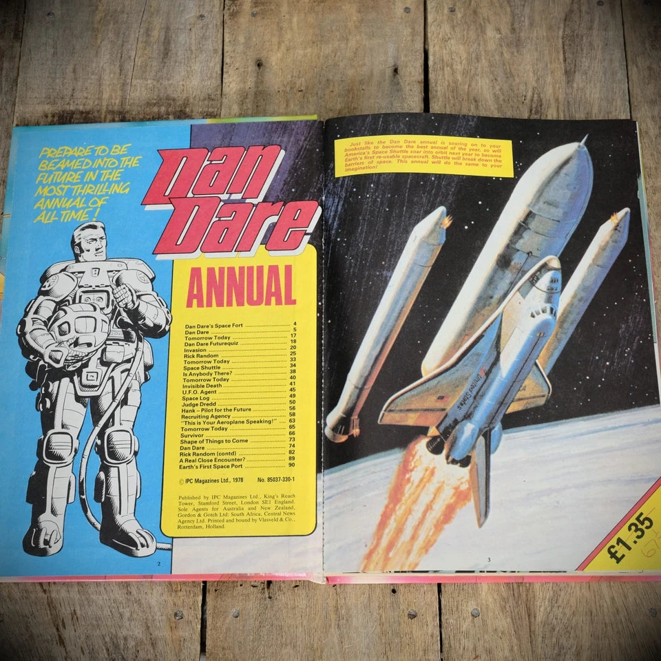 Dan Dare Annual 1979, Fleetway Comic, Hardcover