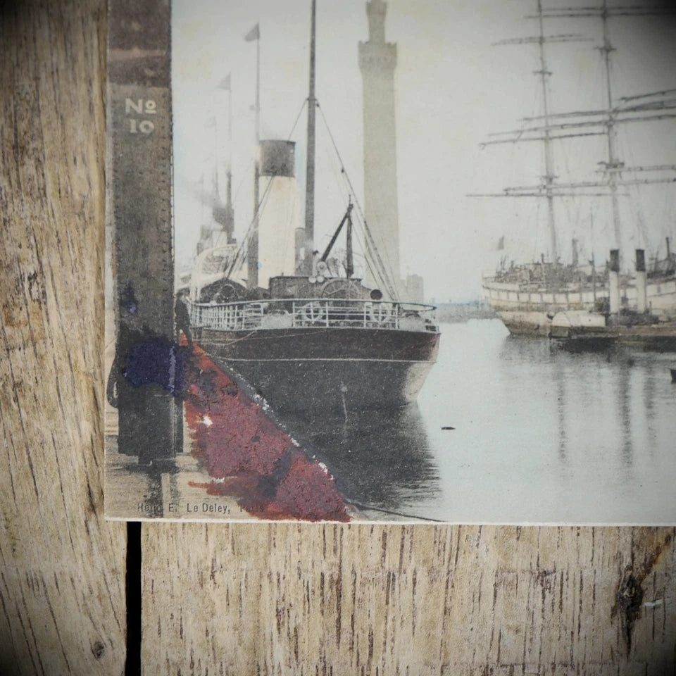 Postcard, Grimsby Docks, Shipping, Coloured/Printed Views