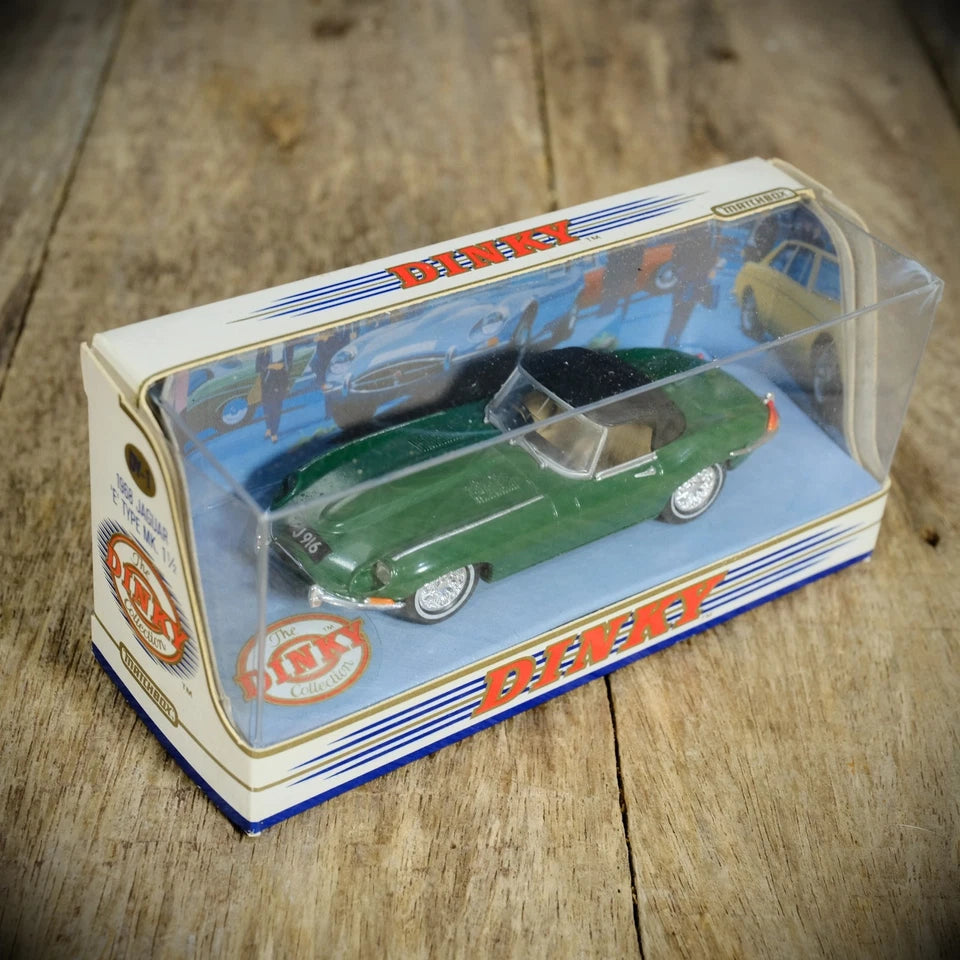 Matchbox Dinky Series Jaguar E-Type Cabrio, Green, Boxed