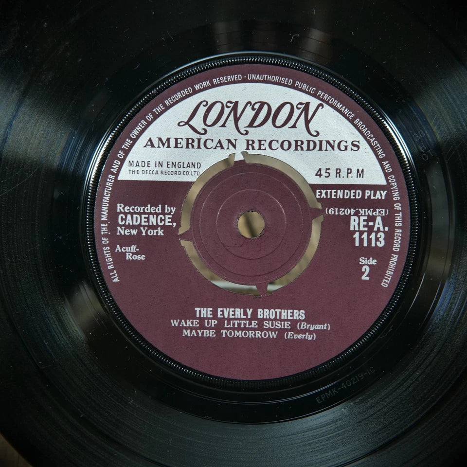 Record 7" EP, The Everly Brothers, Bye Bye Love Etc. RE-A 1113