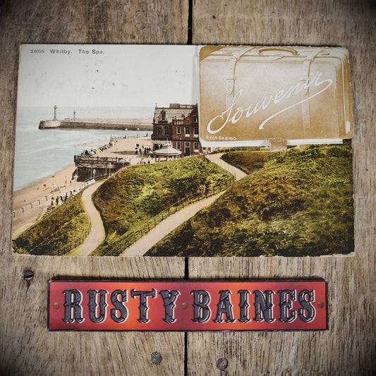 Postcard, Whitby Spa Novelty Suitcase Pull-Out, Printed