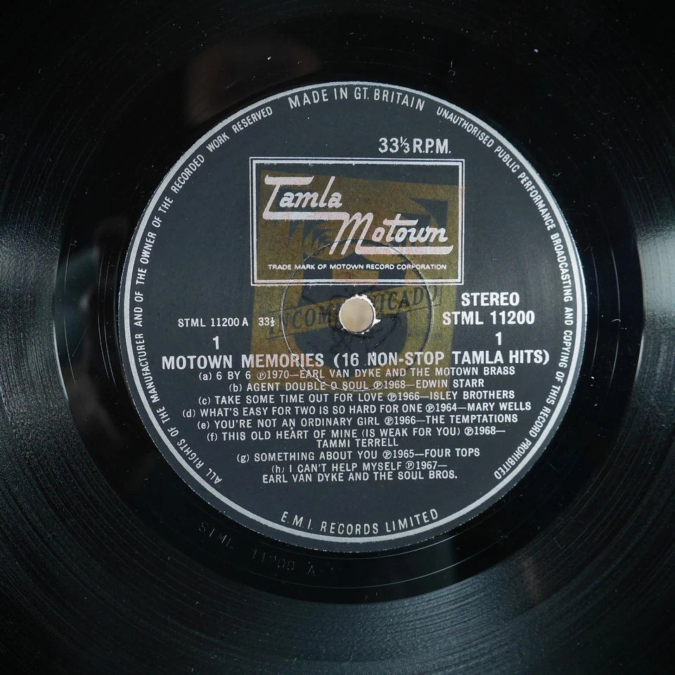 Record LP Album, 16 Non-Stop Tamla Motown Hits, STML 11200