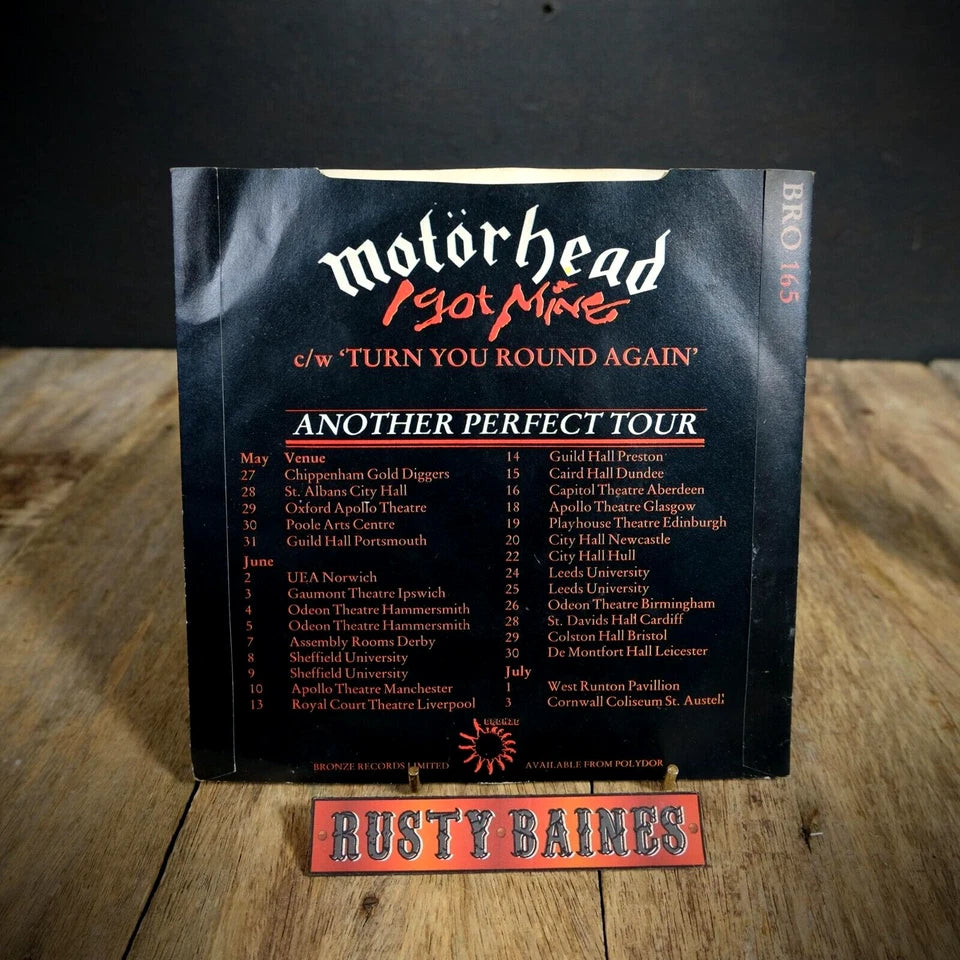 Record 7" Single, Motorhead, I Got Mine / Turn you Round Again