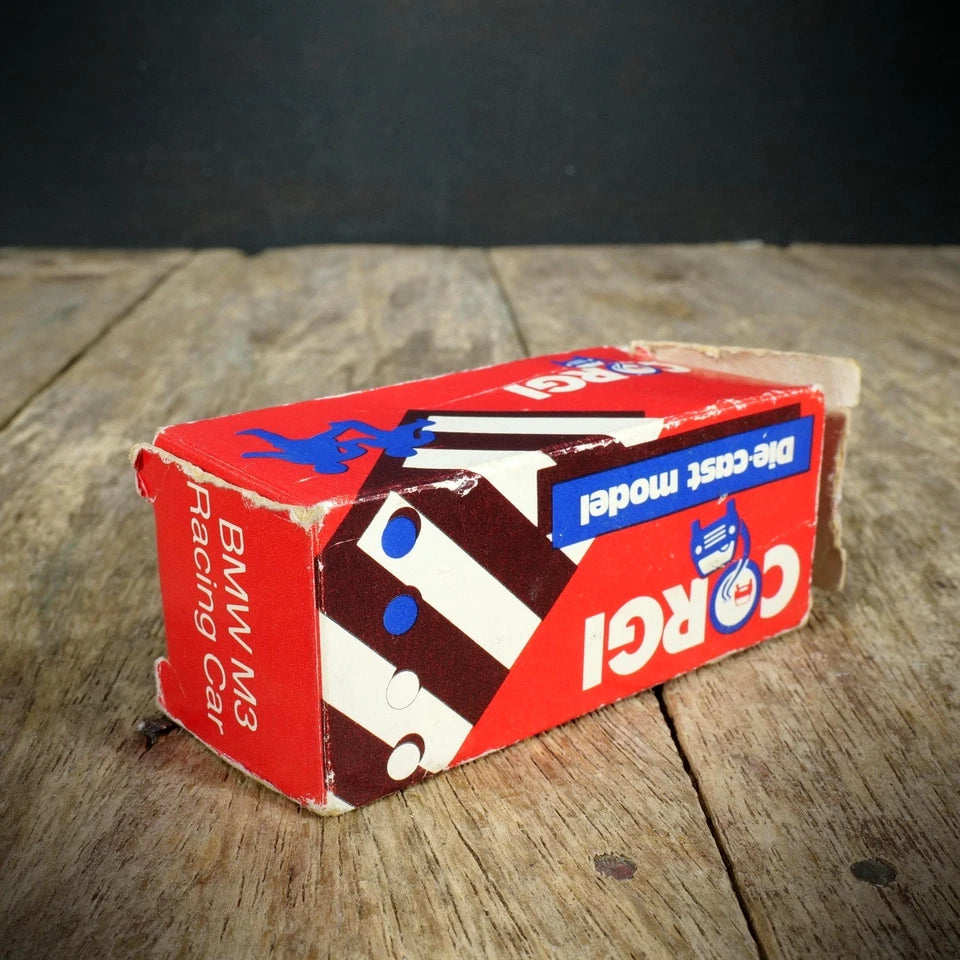 Vintage Corgi BMW M3 Touring Car, Yellow, Boxed, Made in Britain