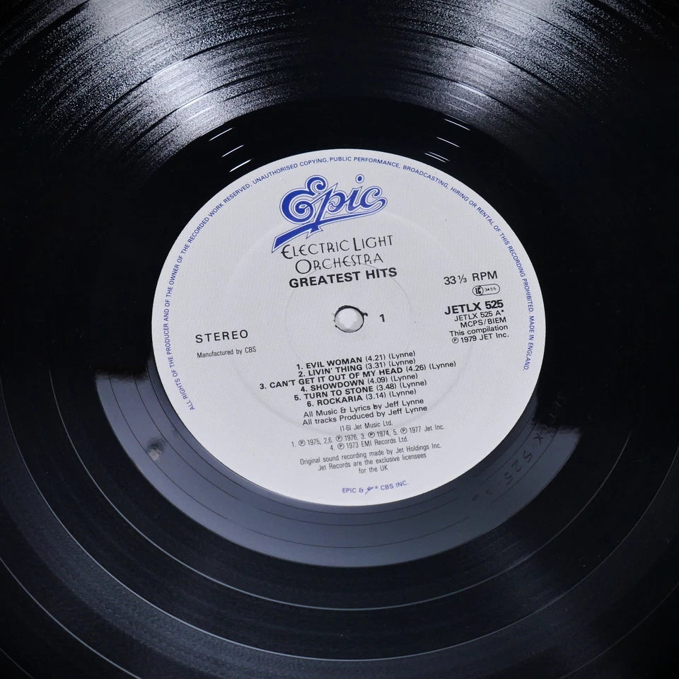 Record LP, ELO's Greatest Hits, JET LX525
