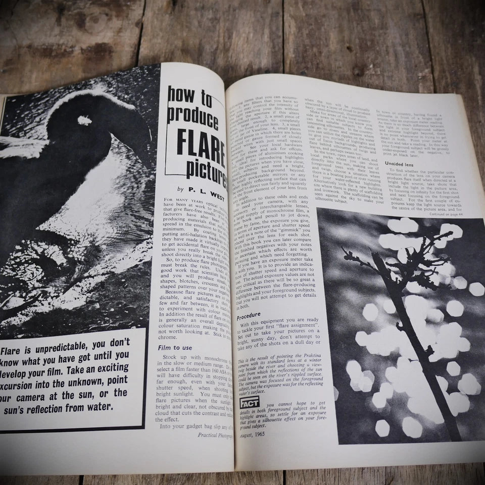 Vintage Practical Photography Magazine August 1964