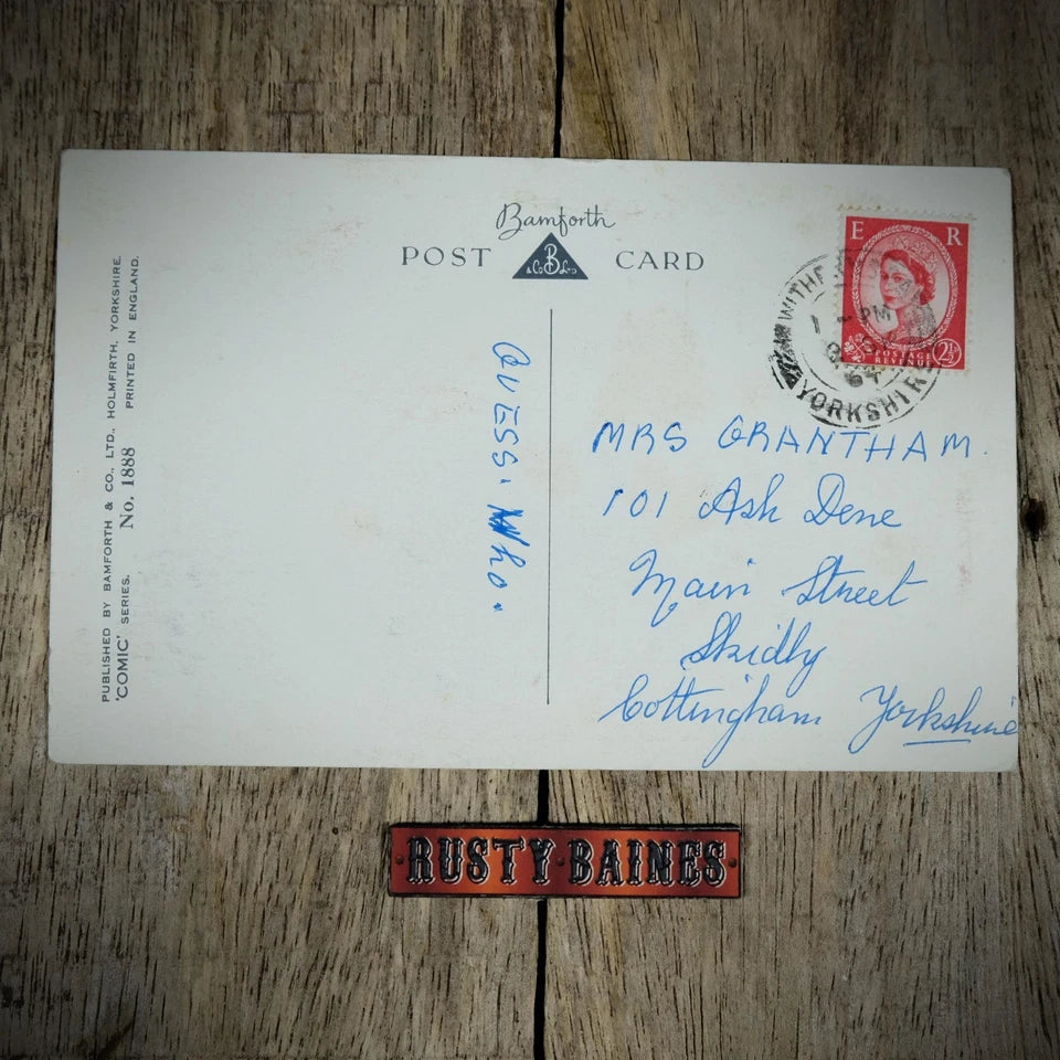 Postcard, Comic/Humour, Bamforth, Sow Pig, Piglet Feeding