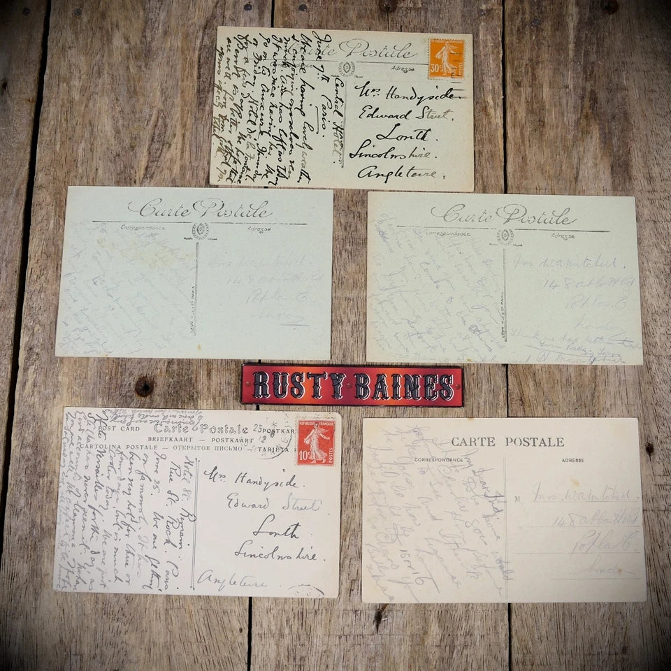 Postcard Bundle, Antique French Scenes, L Levy Etc. Paris/Tourcoing