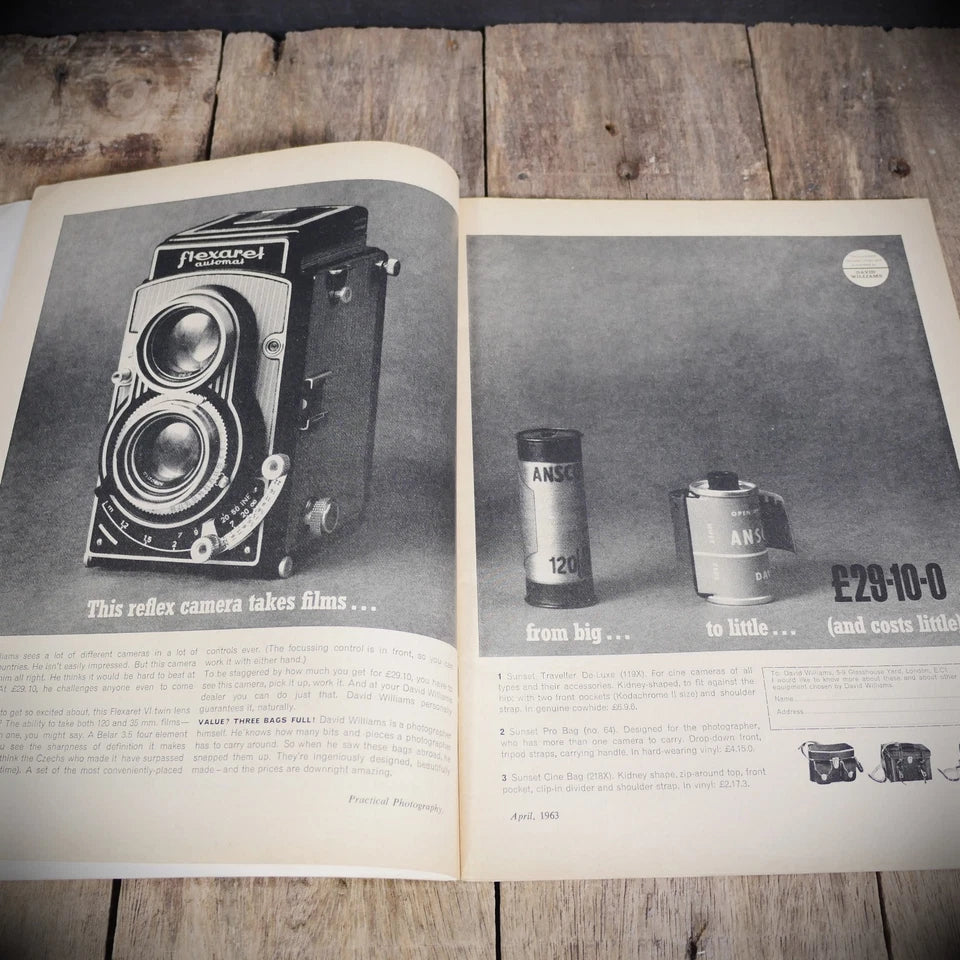 Vintage Practical Photography Magazine April 1963