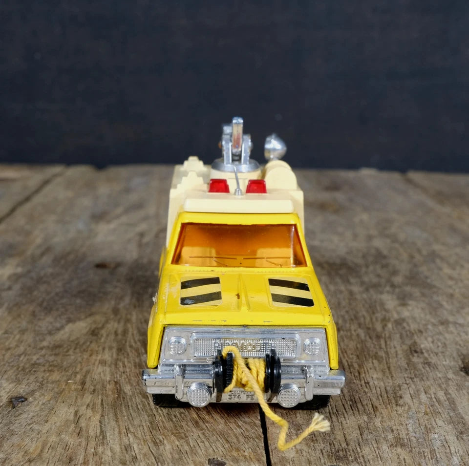 Original Vintage Matchbox Super Kings Plymouth Trail Buster, Airport Fire Truck