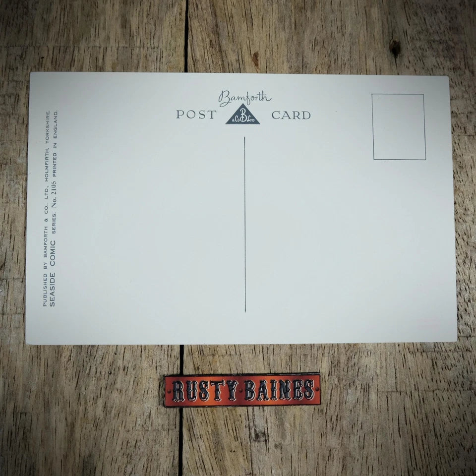 Postcard, Bamforth Comic, British Holiday Traditions, Beers & Bingo