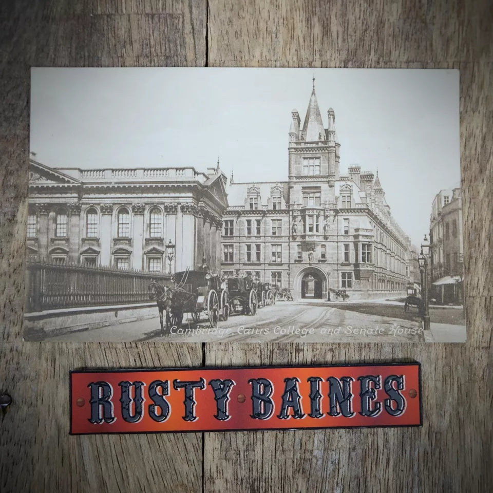 Postcard, Cambridge, Caius College and Senate House, Printed