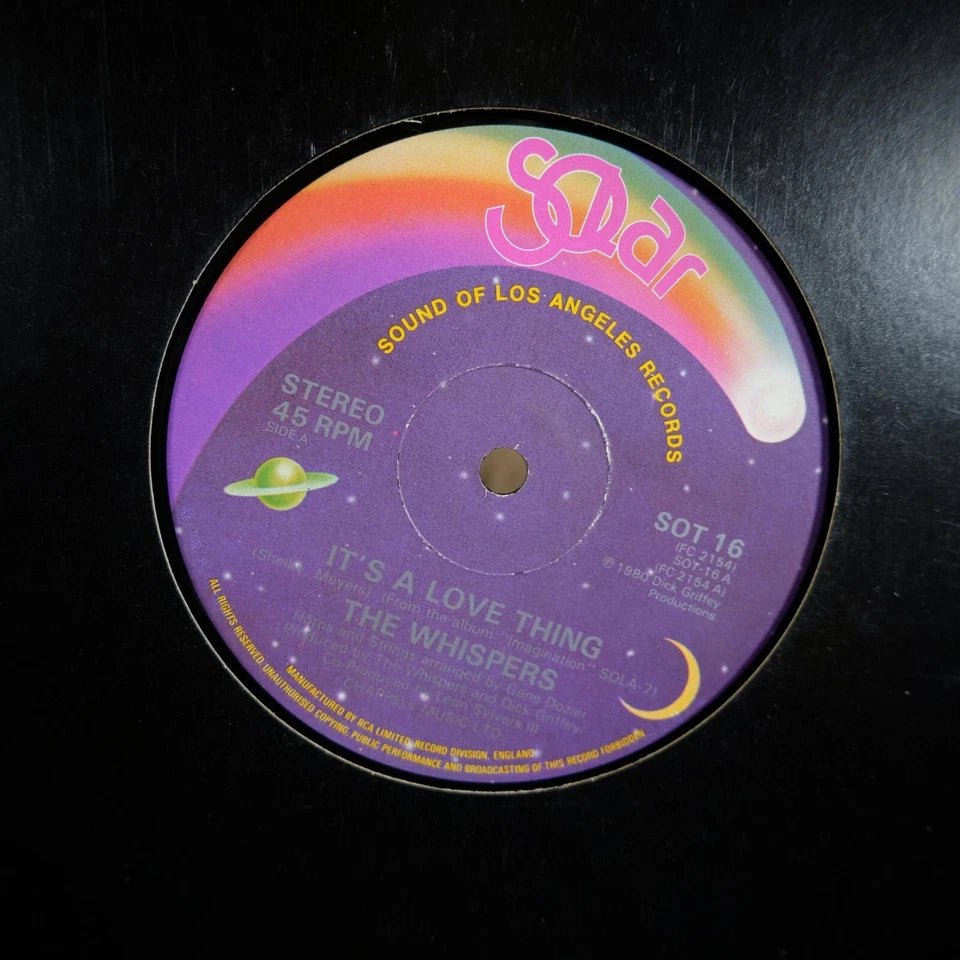 Record 12" Single, The Whispers, It's a Love Thing