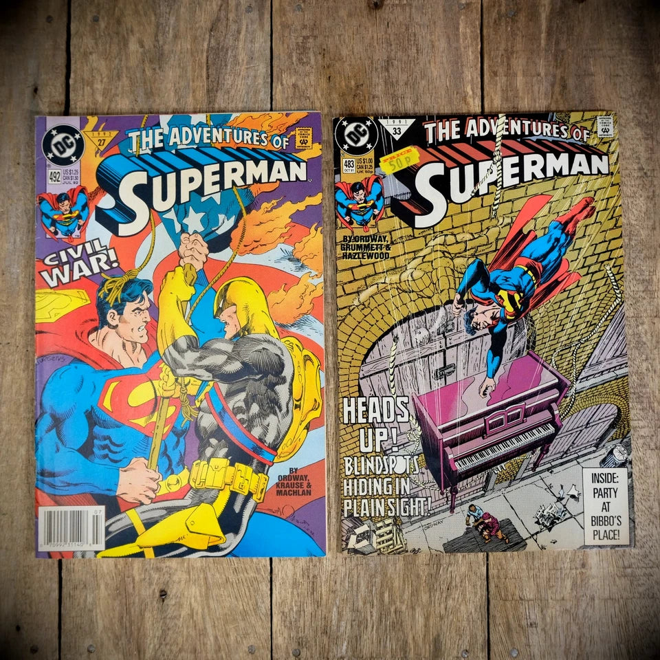 Comic Bundle, DC The Adventures of Superman #390-470-483-492