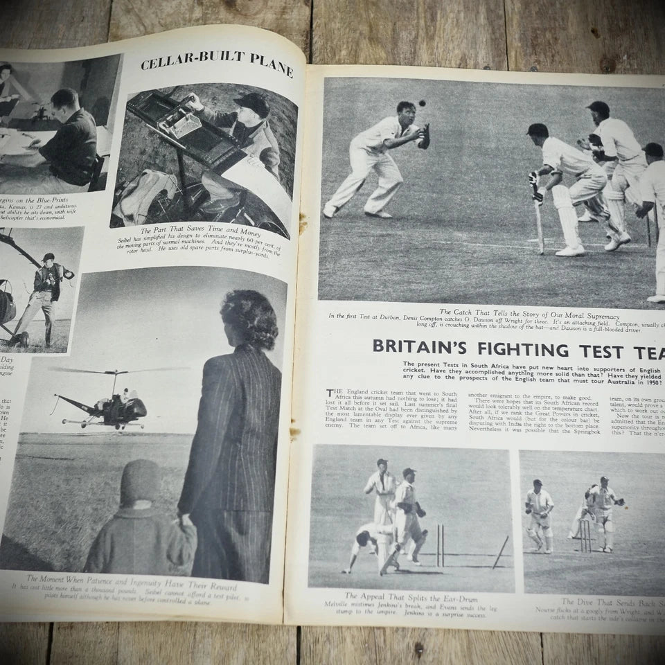 Picture Post 29 January 1949 Bert Hardy Slums, SA Cricket Test, Elizabeth Taylor