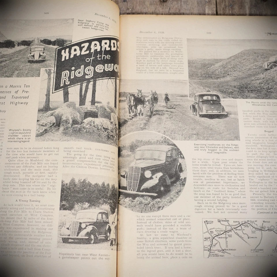 Vintage Motor Magazine December 6th 1938, Pre-WW2, Morris Ten