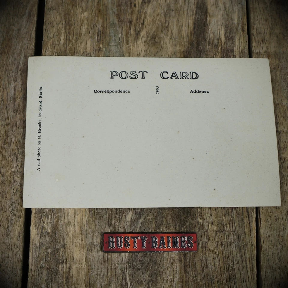 Postcard, Rudyard Village, Staffordshire, Railway Line, Real Photo