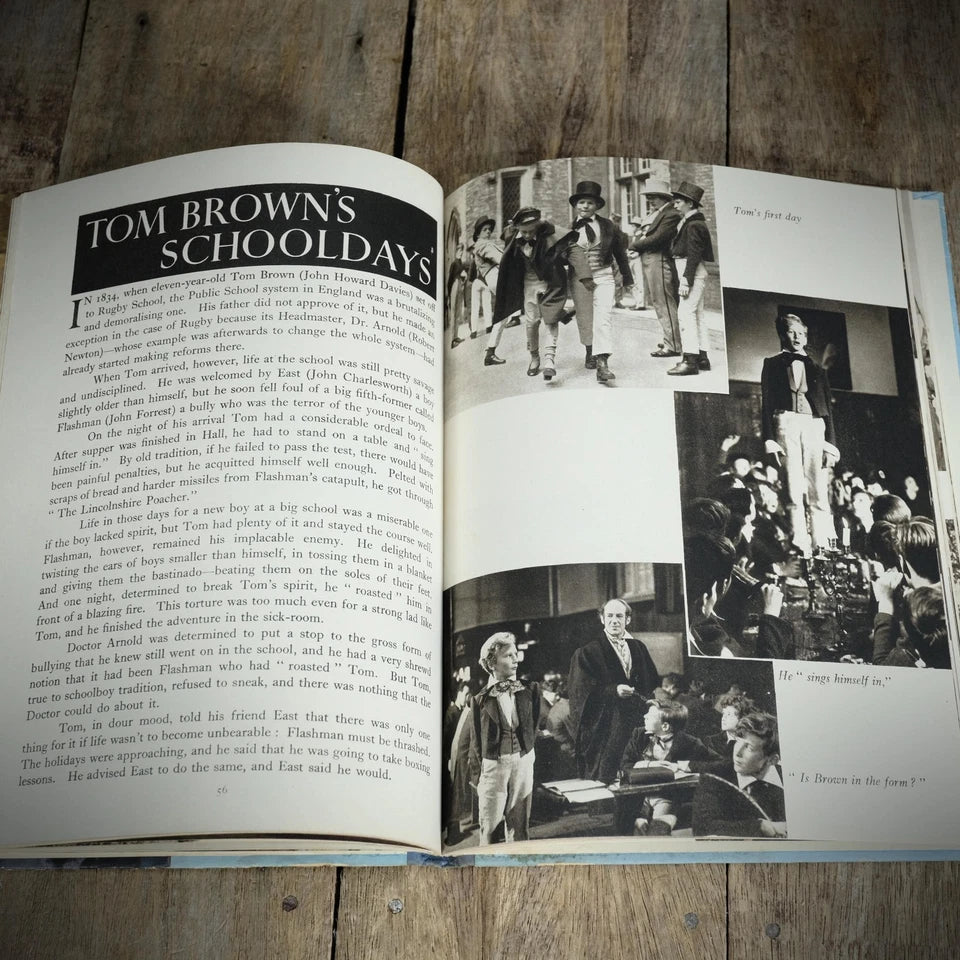 Collins Film Book for Young People, Circa 1950 Hardcover, Alice in Wonderland