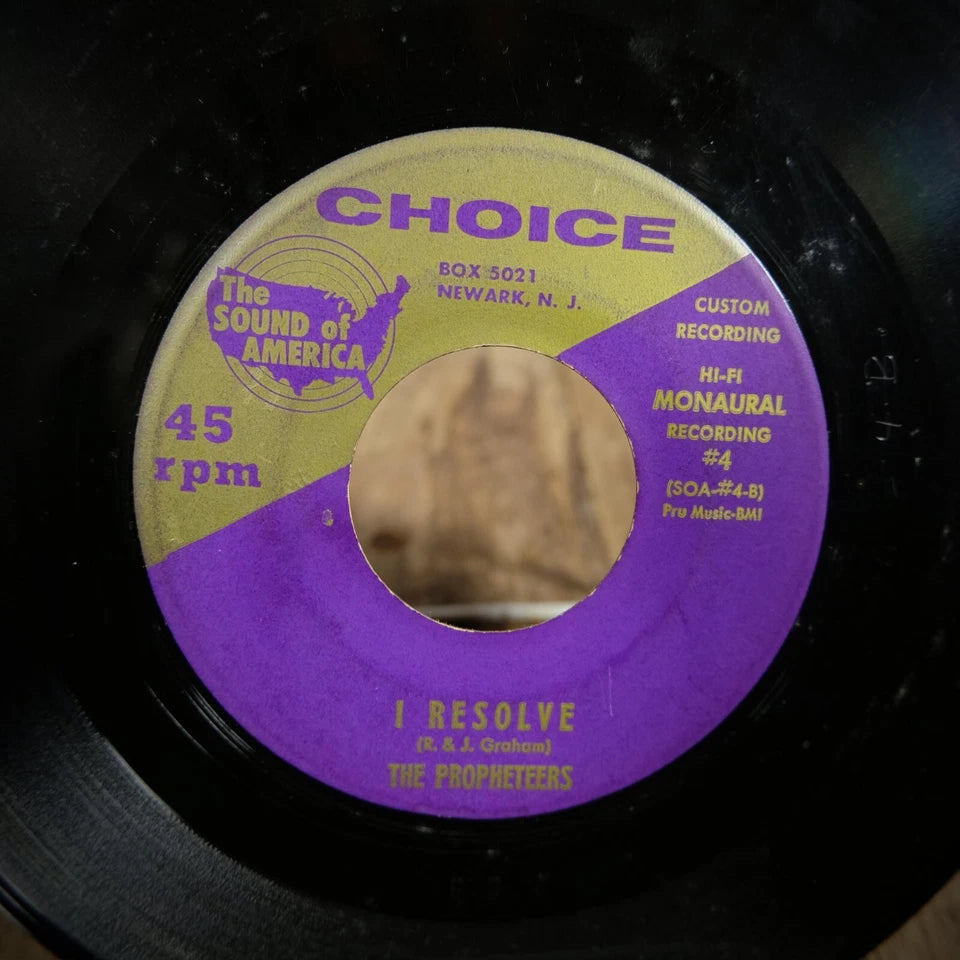 Record 7" Single, The Propheteers He's Mine/I Resolve