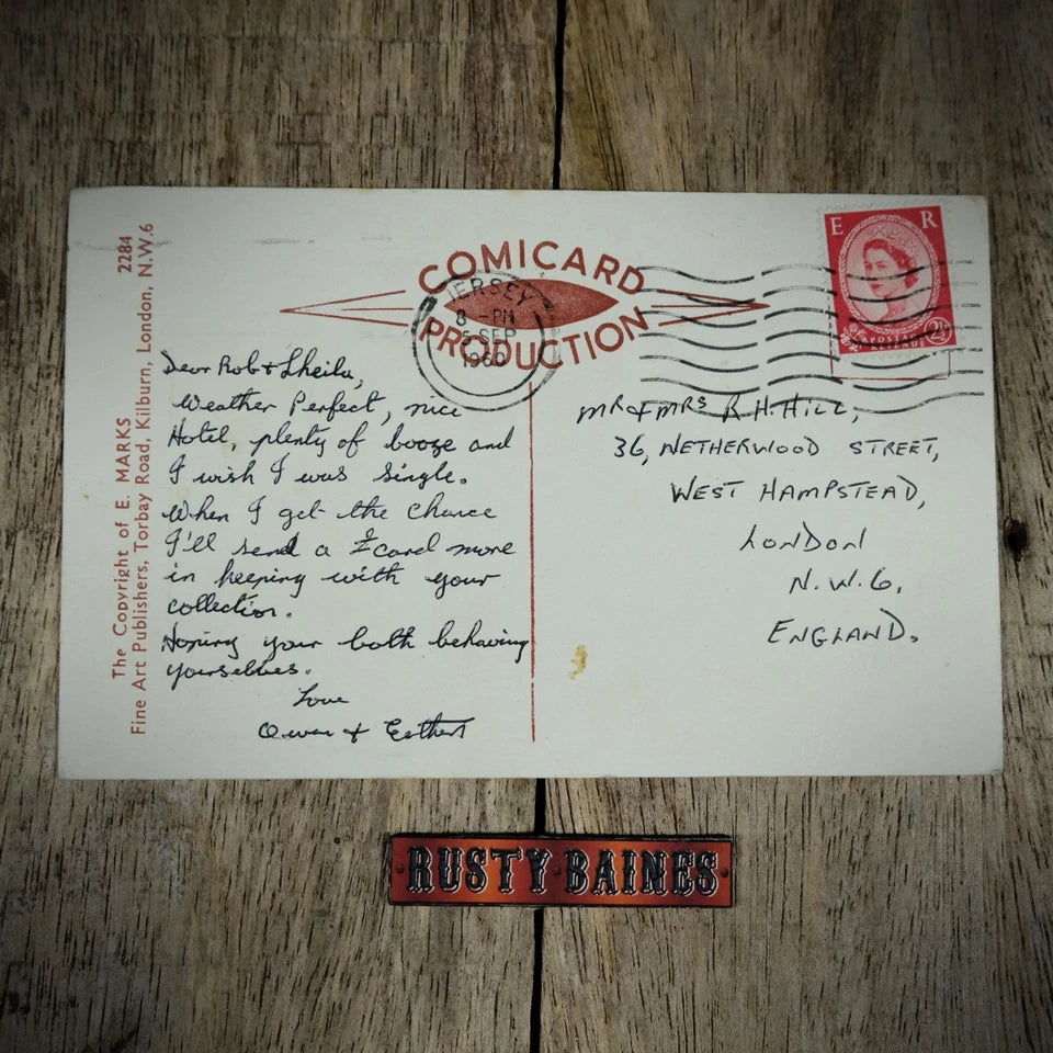 Postcard, Comic/Humour, Music Lessons Teacher Tutor, Violin, Flute