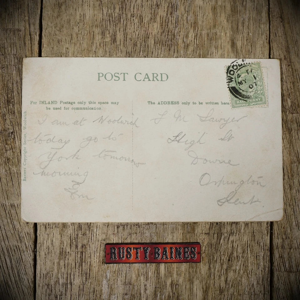 Postcard, Woolwich Shrapnel Barracks 1907, London, Printed