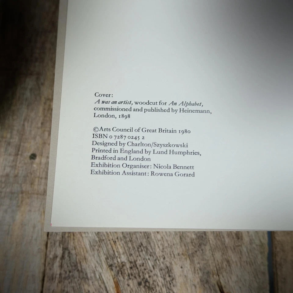 William Nicholson Paintings, Drawings & Prints, Artist, Stapled Softcover 1980