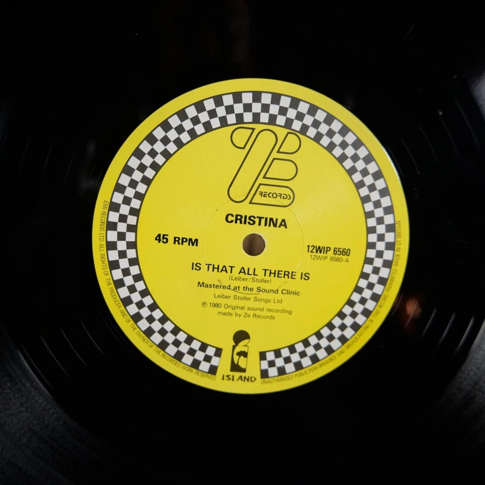 Record 12" Single, Cristina, is That All There is